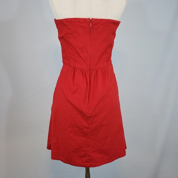Judith March strapless red sundress size Small - Picture 4 of 6